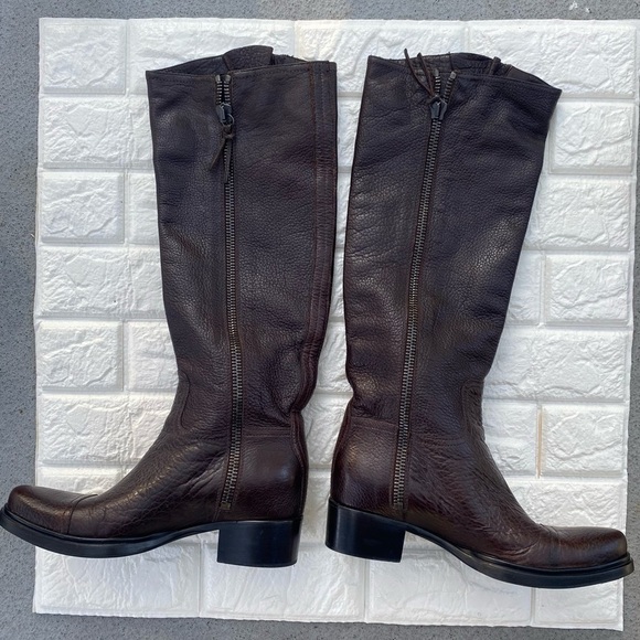 Miu Miu Bisonte Tall Boots EU sz 38.5 - Picture 2 of 13